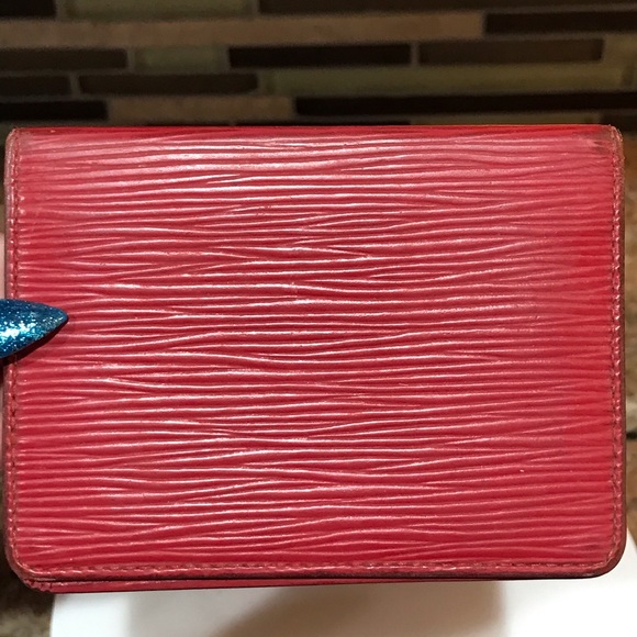 Louis Vuitton Red Epi Card/ID Holder Wallet ππ₯β€οΈ - Picture 10 of 17